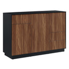 Modway - Holden 47" Buffet - Noyer noir-MDF et panneau de particules