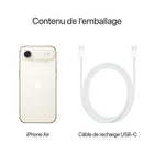 Apple - iPhone Air - 512 Go - Or clair - Bell et Virgin Plus-CONÇU POUR APPLE INTELLIGENCE - Personnel, privé, puissant. Écrivez, exprimez-vous et faites-en plus sans effort