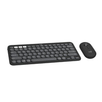 Logitech - Pebble 2 Combo, clavier et souris sans fil, discrets et portables, personnalisables, Logi Bolt, Bluetooth - Graphite-Défiez l'ennui: avec une conception fine, plusieurs coloris et une technologie intelligente, le clavier et la souris de la collection Pebble 2 permettent d'exprimer vos émotions et votre singularité
