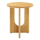 Modway - Rivian Manche Table d’appoint - Chêne-Capacité de poids : 77 lb
