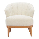 Zuo - Leque Fauteuil d’appoint - Beige fauve-Soutien confortable des accoudoirs