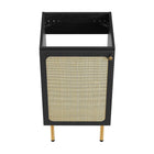 Modway - Chaucer 18" Armoire de toilette de salle de bain (lavabo non inclus) - Noir-Stratifié à grain de bois