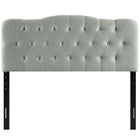 Modway - Annabel Tissu rembourré Tête de lit Queen, Gris-Convient aux lits queen size