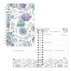 Blueline - 2027 agenda hebdomadaire/mensuel à colorier DoodlePlan avec reliure à double spirale – 8 po x 5 po – Botanica – bilingue-12 mois: janvier 2027 à décembre 2027
