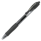 Pilot - Stylos à bille roulante encre gel G-2 - rétractable - rechargeable - 0,7 mm - noir - paquet de 12 (BLG2-7-BK)-Pointe fine, 0,7 mm
