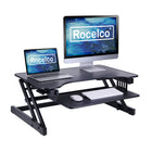 Rocelco - Plateforme a hauteur reglage ADR pour bureau assi/debout, 32 po, noir-Solution facile et abordable pour pouvoir profiter des bienfaits du travail debout sur la santé