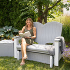 Suncast - Glisseur Adirondack - Gris colombe-Assemblage facile, peu d’outils requis.