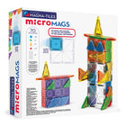 MAGNA-TILES - mircoMAGS Ensemble de construction magnétique de luxe de 70 pièces-Qualité Supérieure: Les pièces MAGNA-TILES sont fabriquées à partir de plastique MABS de qualité alimentaire, non toxique, exempt de BPA, de phtalates et de latex. Nos aimants sont sélectionnés avec les enfants à l’esprit, leur permettant de séparer facilement les tuiles pour construire en toute sécurité et sans frustration.