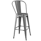 Modway - Promenade Métal Tabouret de bar - Gunmetal-Capacité de poids des selles : 331 lb