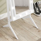 HOMCOM - Miroir pleine longueur avec lumières et angles réglables - 18,4 po l x 60,2 po H - blanc-Couleur : Blanc 