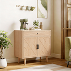 HOMCOM - Buffet de style ferme 30 po avec tiroir et étagère de rangement - chêne-Ce buffet de 29,9 po l x 13,8 po P x 31,5 po H convient parfaitement à votre salle à manger ou votre entrée