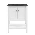 Modway - Prestige 24" Vanette de salle de bain - Blanc Noir-Vanité de salle de bain moderne
