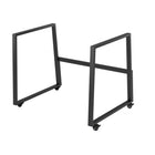 Rocelco - DADR-FSM Support de sol avec roulettes pour DADR40 et DADR46 - Noir-SUPPORT DE PLANCHER DE BUREAU À USAGE ÉLEVÉ: convertit votre rehausseur de bureau DADR-40 ou DADR-46 en un poste de travail entièrement mobile assis-debout (rehausseurs de bureau vendus séparément)