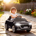 Qaba - Voiture RC électrique Audi Q8 sous licence 12V pour enfants - noir-Options de conduite à distance et manuelle pour plus de flexibilité 