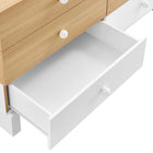 Modway - Nolia Bloc de couleur à 6 tiroirs Commode, Chêne Blanc-8