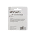 Staples Tech - AAA Alcaline Batterie, Paquet de 4-Paquet de 4