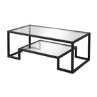Hudson&Canal - Table basse rectangulaire Athena 45" L - Bronze noirci-Nettoyer avec un chiffon doux et sec, sans produits chimiques agressifs ni produits de nettoyage abrasifs