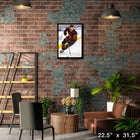 Connor McDavid Edmonton Oilers Skating with Puck sur toile - Toile encadree - 22" x 31"-Sous licence officielle de la LNH et de l'AJLNH