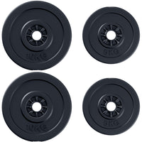 Soozier - Disques de poids 4 pièces pour barre de musculation-Ensemble de 4 pièces, comprenant deux disques de 11 lb et deux disques de 22 lbs 