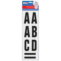 Creative Start - Lettres, chiffres et symboles autocollants - 3 po - Noir - Paquet de 64-Cet ensemble comprend 64 lettres, chiffres et symboles autocollants pour créer une signalisation claire et personnalisable