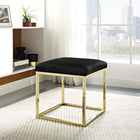 Modway - Anticipate Ottoman in Or Noir-Sellerie en velours en polyester