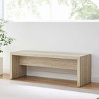Modway - Mirella Faux travertin de 53,5" Banc - Travertin-Tablier du milieu