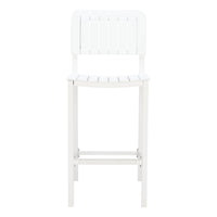 Zuo - Kayu Tabouret de bar - Blanc-Empilable pour un rangement peu encombrant