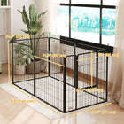 PawHut - Parc à chiens robuste 6 panneaux avec porte pour chiens de taille moyenne - 31,5 po L-Les 6 panneaux peuvent être installés en rectangle