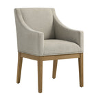 Modway - Alton Tissu tapis Fauteuil à manger - Lin naturel-Fauteuil polyvalent pour salle à manger