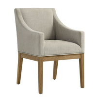 Modway - Alton Tissu tapis Fauteuil à manger - Lin naturel-Fauteuil polyvalent pour salle à manger