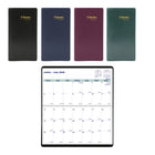 Blueline - 2027 agenda de poche mensuel 18 mois avec reliure reliure piqûre à cheval – 6 1/2 po x 3 1/2 po – couleurs assorties – bilingue-18 mois: juillet 2026 à décembre 2027