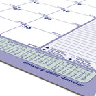 Blueline - 2027 Calendrier sous-main mensuel - 11 po x 8 1/2 po - bilingue-Support en carton renforcé