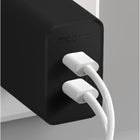 mophie - 45W GaN USB-C PD Dual Adaptateur Secteur - Noir-Chargez jusqu'à deux appareils simultanément (câbles de charge non inclus)