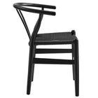 Modway - Amish 29" Chaise à manger - Noir noir-Épingles de pied non marquées