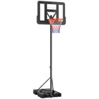 Soozier – Panier de basketball portatif extérieur-La hauteur s’ajuste de 4,6 à 10 pi (1,4 à 3,05 m) pour s’adapter à différentes tailles de joueurs
