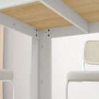 HOMCOM - Table à manger moderne 47 po avec effet bois - chêne-Couleur : Chêne 