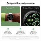 Google - Pixel Watch 3 - 45 mm - Bluetooth/Wi-Fi - Boîtier noir mat - Bracelet noir volcanique-Entraînez-vous au maximum de vos capacités avec la charge cardio cible. Obtenez une cible quotidienne basée sur votre charge cardio et vos niveaux d'aptitude, conçue pour équilibrer la récupération et la performance.