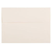 JAM Paper - Enveloppes d'invitation A7 Strathmore - 5,25 po x 7,25 po - Lin blanc naturel - paquet de 50 (82011I)-Enveloppes en papier de lin blanc naturel