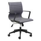 Zuo - Stacy Chaise de bureau - Gris foncé-Rembourrage capitonné apportant texture élégante et confort raffiné