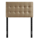 Modway - Lily Cuir végane Tête de lit taille jumelle, Taupe-Quatre positions de montage