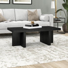 Hudson&Canal - Table basse rectangulaire Dimitra 44" L - Grain noir-Finition en grain noir aspect bois