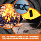 Xhose - Tuyau d'arrosage extensible Pro 100'-Fixation de buse facile: compatible avec la plupart des buses standard, colliers en plastique abs haute résistance pour renforcer les extrémités