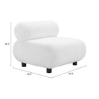 Zuo - Rahat Fauteuil d’appoint - Blanc-6