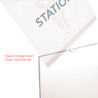 Porte-affiche pour cubicule Deflecto Superior Image – Orientation portrait − 8 1/2 po l x 11 po H – Transparent-11 po H x 8,5 po L x 0,8 po P