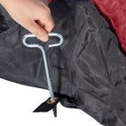 Outsunny - Abri De Pêche Sur Glace 4 Personnes- Tente De Pêche Sur Glace Pop-Up- Rouge-Conçu pour 3 à 4 personnes 
