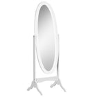 HOMCOM - Miroir pleine longueur - 18,9 po l x 57,9 po H - blanc-Conception en ligne longue inclinable à deux angles différents pour offrir la vue souhaitée 