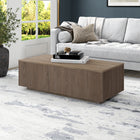 Hudson&Canal - Table basse rectangulaire Reyes 48" L - Chêne gris vieilli-Fini en chêne gris vieilli aspect bois