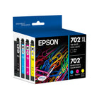 Epson - Cartouches d'encre T702 - Noir grande capacité/Couleur standard CMJ-Qualité photo supérieure à celle des photos de labo