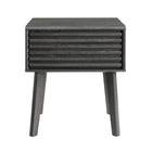 Modway - Render Table d’appoint, Fusain-Pieds en bois effilés