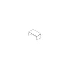 Office Star - Coquille de bureau à devant arqué, 72 po, de la collection Napa,-Surfaces laminées thermoliées résistant aux égratignures
